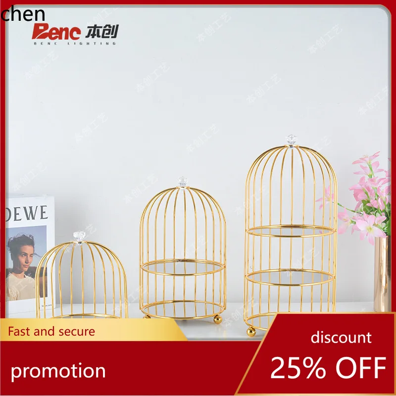 YFY  birdcage multi-tier dessert cake serving tray - luxury snack & dried fruit platter - wedding table display stand
