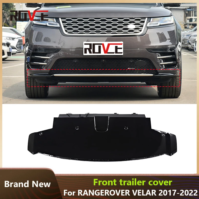 ROVCE Front Bumper Lower Guard Board Plate For Land Rover Range Rover Velar L560 Protective Board Car Accessories