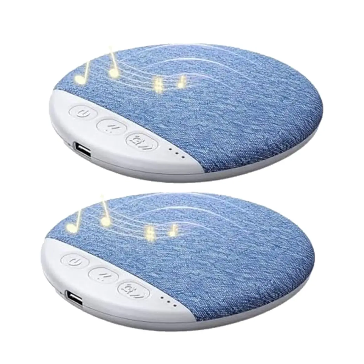 ABGN 2PCS Under Pillow Sleep Speaker Bluetooth5.4 with Timing White Noise HiFi Stereo Audio UltraThin Under Pillow Soundbar