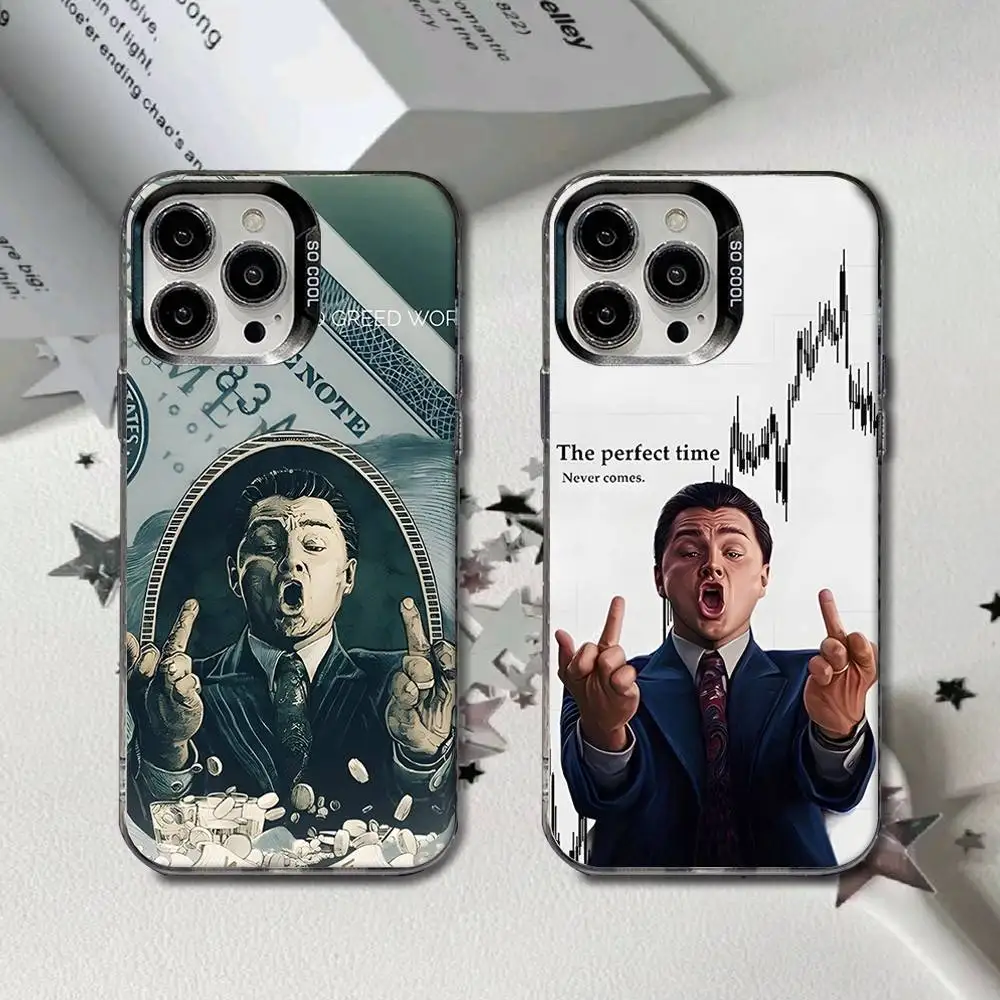 

W-Wolf Of Wall Street Phone Case For iPhone 16,15,14,13,12,11,8,7,Pro,Max,Plus,Mini,XS,SE Anti Fall Black Matte Hard