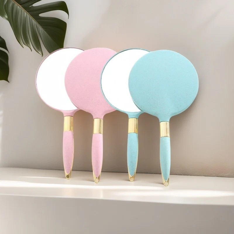 Damen Handspiegel Kosmetik Retro-Spiegel SPA Salon Make-up Geburtstagsgeschenke Tragbare Schminkutensilien für Frauen