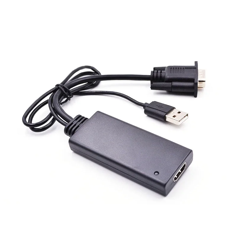 

USB VGA To HDMI-compatible Converter Adapter with 1080P HD USB Audio Conversion Cable