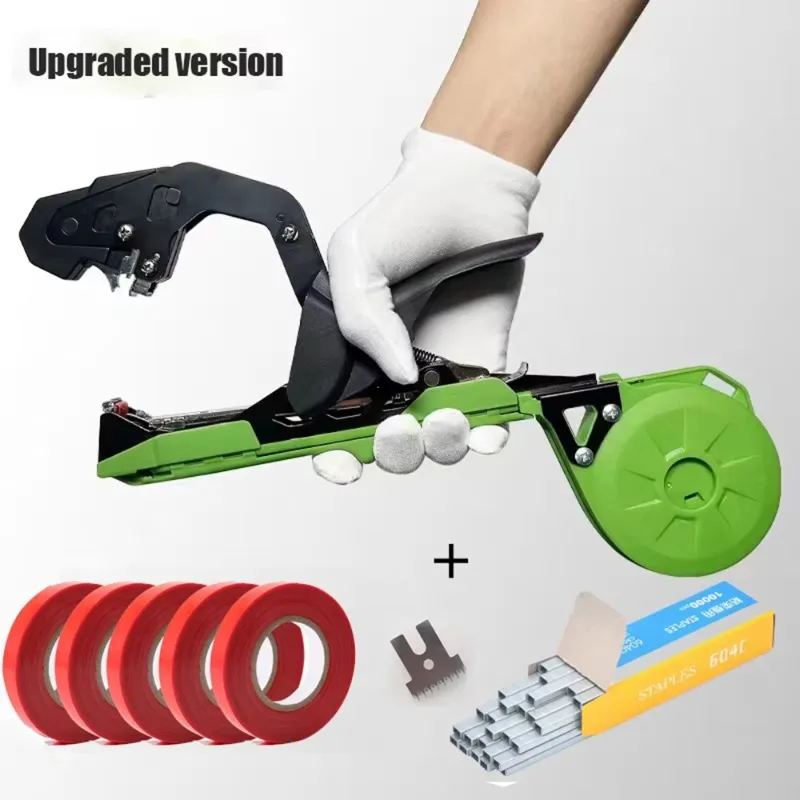 Garden Hand Tying Machine Plant Lightweight Garden Tools Plant Tape tool for Vegetables Grapes Tomatoes Cucumbers Garden Tools