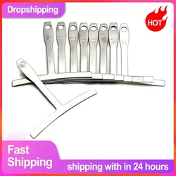 9Pcs Gitarre Unter String Radius Gauge Stahl Gitarre Builder Gitarrenbauer Werkzeuge Bass Saiten Reparatur Bass String Messen Set Heißer Verkauf