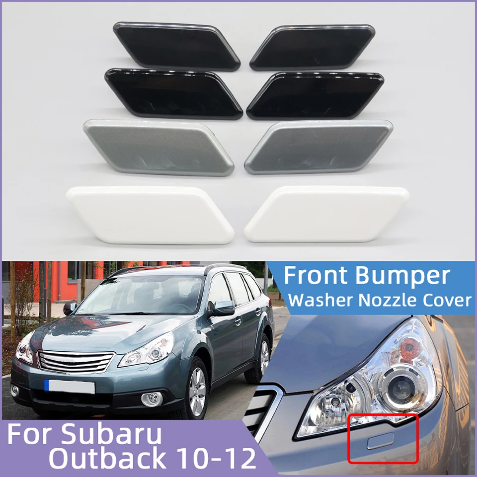 Auto Parts For Subaru Outback 2010 2011 2012 Front Bumper Headlight Washer Nozzle Cover Cap Headlamp Cleaner Sprayer Jet Lid