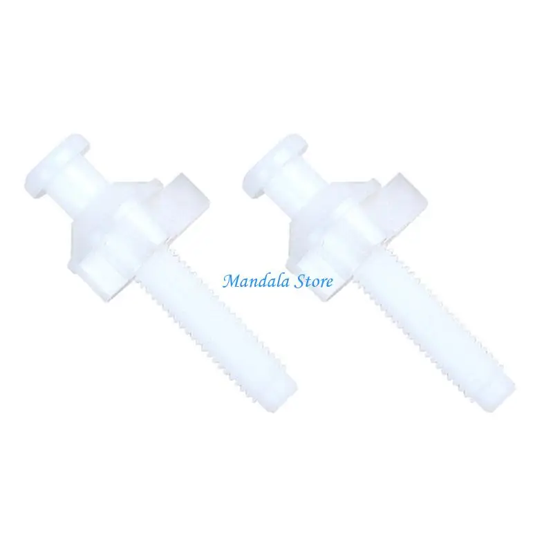U2JC 2pcs Toilet Screws Toilet Fitting Universal Toilet Fixing Kits 28/32mm
