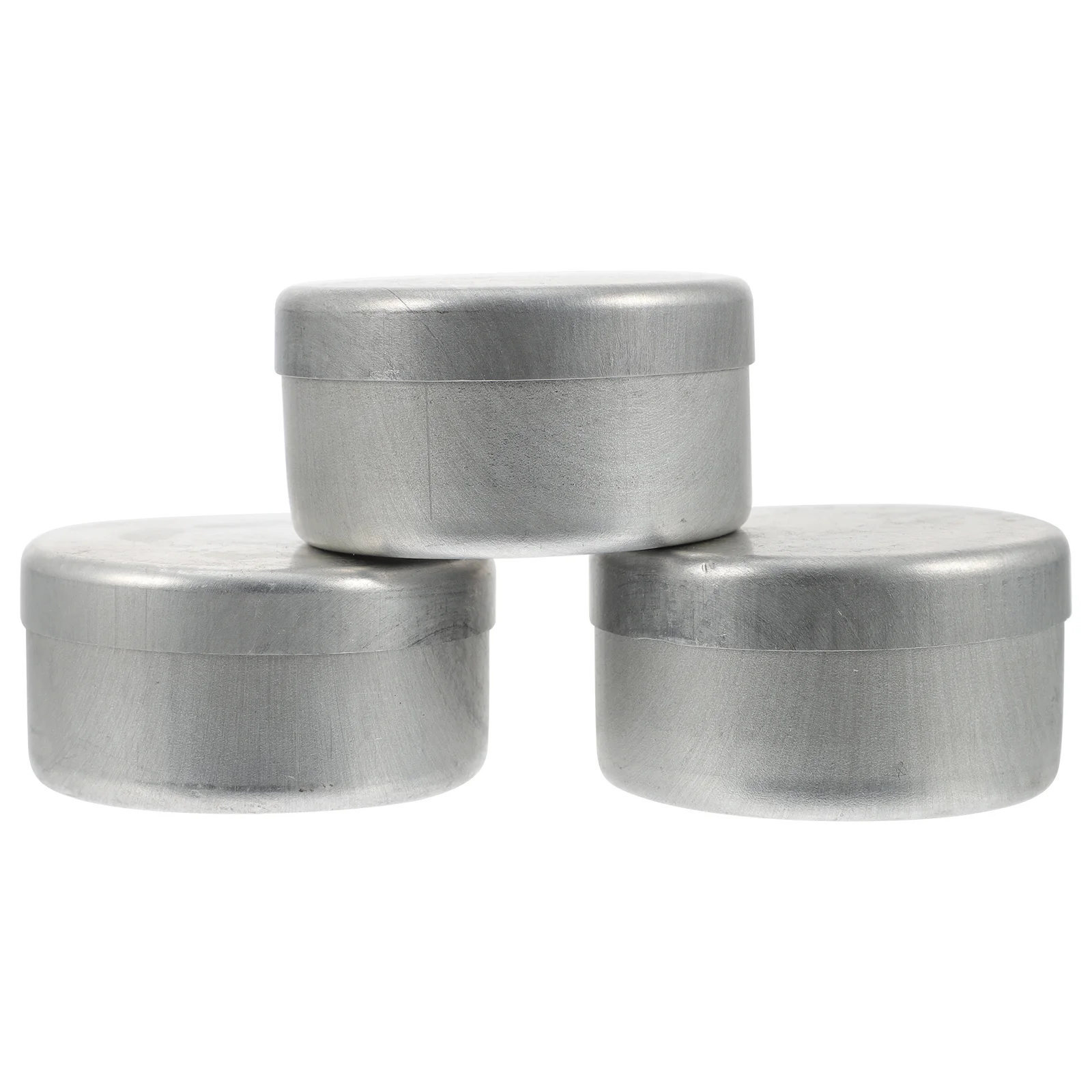 3Pcs Aluminum Soil Boxes Durable Weighing Holders for Lab Experiment Chemistry Teaching Sampling Soil Collection Round Tins