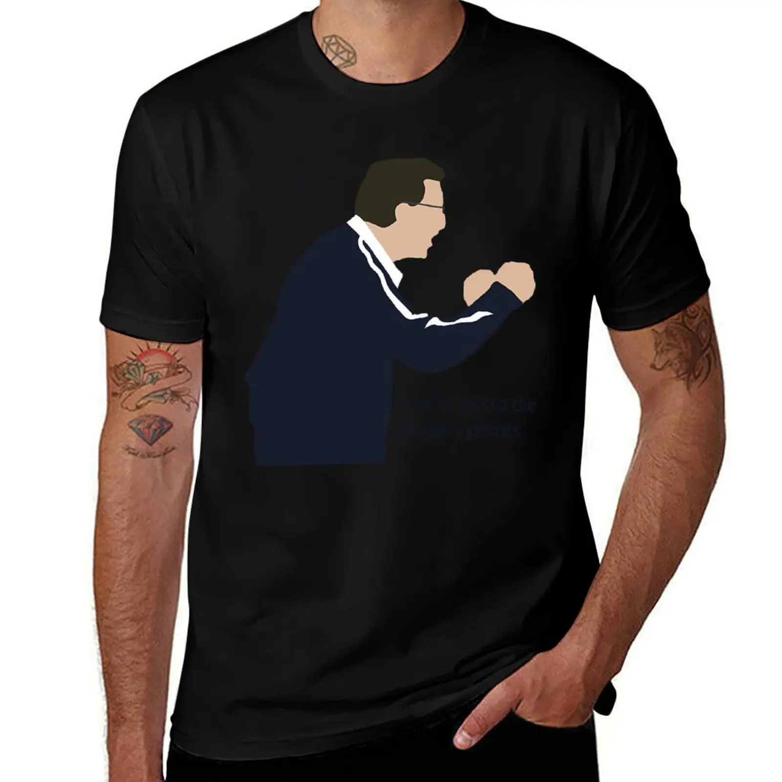 Neil Warnock ,You'Ve Gotta Die To Get 3 Points T-Shirt Casual Streetwear Short Sleeve Tee T-Shirt
