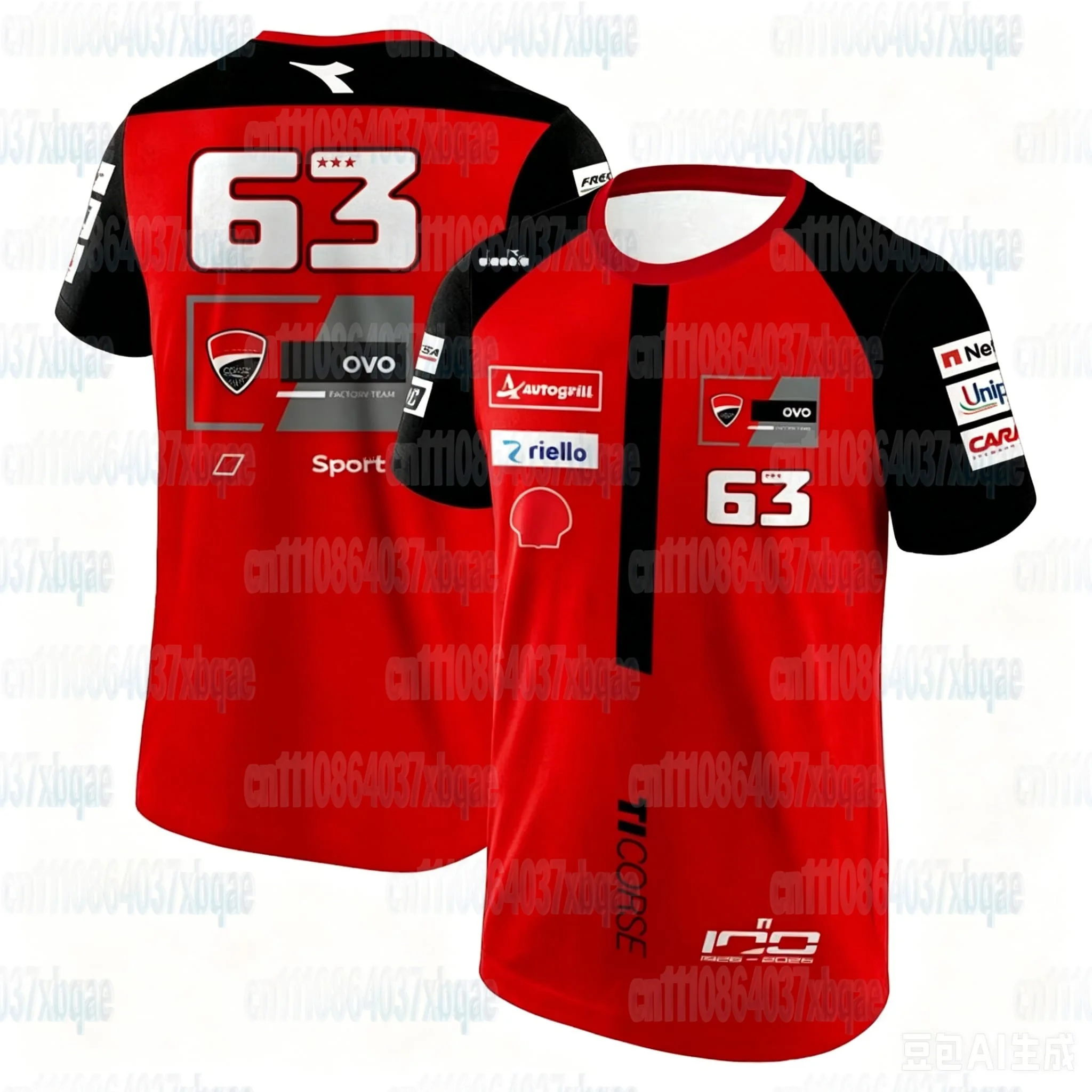 Herren # 93 # 63 Racing Grafik-T-Shirt mit Nummern-Aufdruck, atmungsaktiv, schnelltrocknend, für die ganze Familie geeignet, Offroad-Sommer-Sport-T-Shirt, Moto-Oberteil – Detail 6