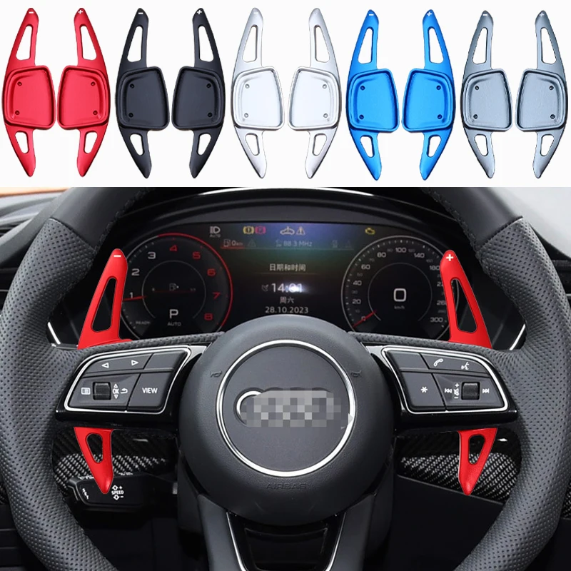 For Audi A6 S6 C8 A7 S7 C8 A8 S8 D5 A3 8Y 2020 2021 2022 Car Steering Wheel Shift Paddle DSG Extender Stickers