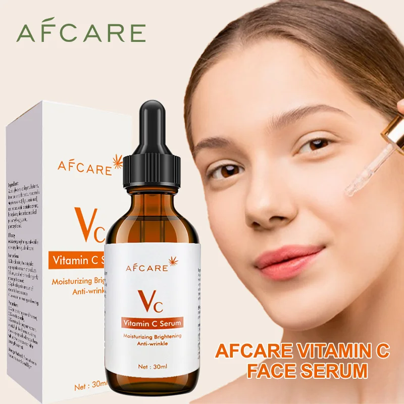 Afcare 30ML Pure Vitamin C Face Serum Natural Facial Moisturizer And Skin Firming 100% Natural Vitamin C Serum for Face