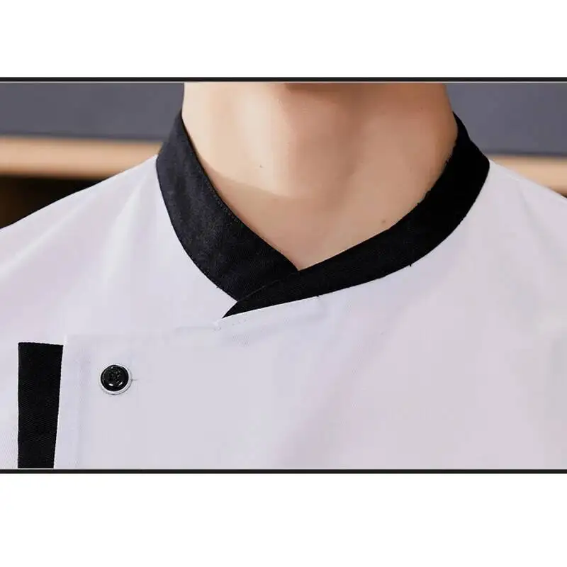 قميص موحد للمطبخ في المطاعم للجنسين بأكمام طويلة وسترة الشيف ملابس العمل Casaca Cocinero