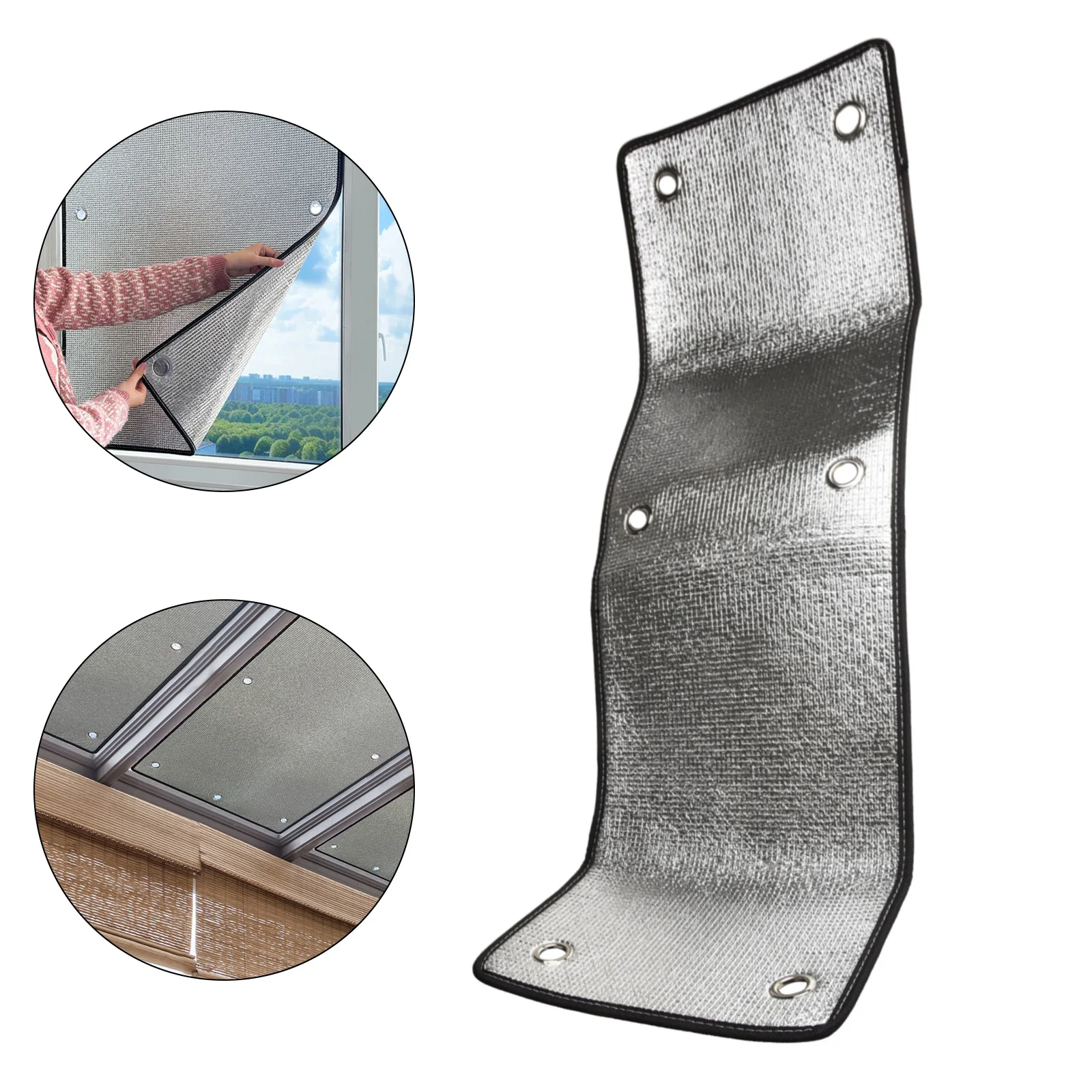 طبقة مزدوجة الألومنيوم احباط نافذة طبقة عازلة 6 مللي متر سميكة التحكم في الحرارة الخصوصية ظلة لغرفة سقف وشاح 99% UV كتلة #6