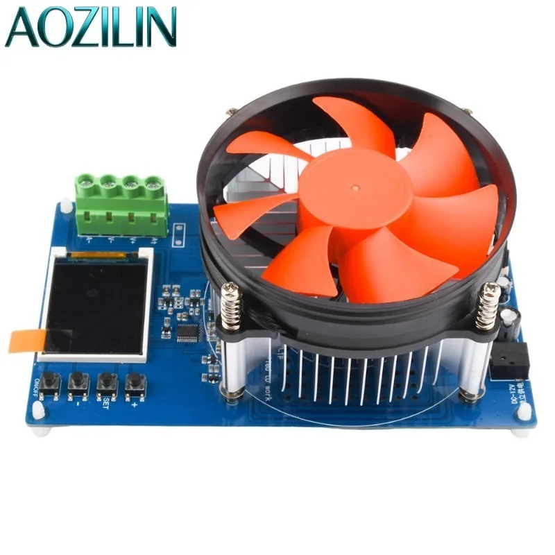 AOZILIN 150W Digital Electronic Load Tester 1.77 Inch TFT Color Screen Multi-function Capacity Energy Test Module