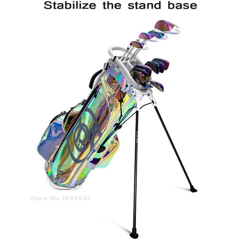 Send Putter!Golf Korean Unisex Rack Bag Lady Bracket Women Sports Portable Club Colorful Transparent Backpack Bag TPU Waterproof