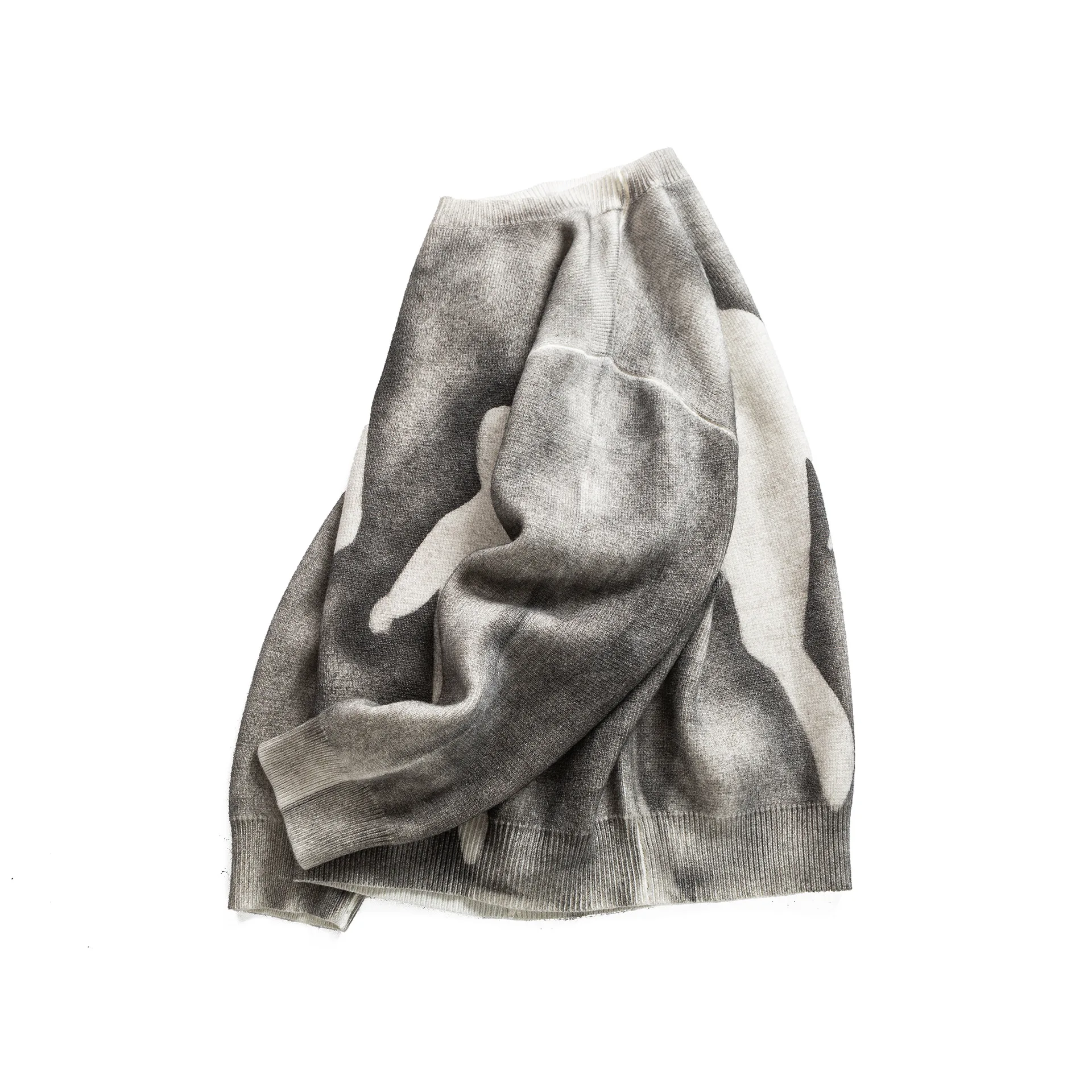 نمط جديد فضفاض جولة الرقبة البلوز متماسكة سترة القوطية الرجعية الشارع أزياء الهيب هوب الخريف والشتاء رداء علوي غير رسمي Y2K الملابس #3