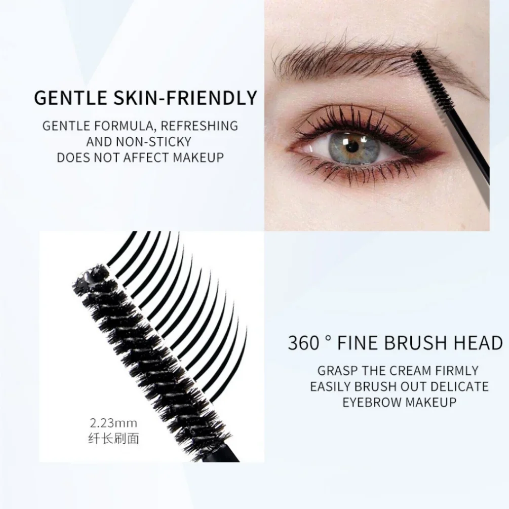 NICEFACE เจลจัดแต่งทรงผมคิ้วกันน้ําโปร่งใส Long-Lasting Brow Wax Cream สําหรับการแกะสลักคิ้วและแต่งหน้า