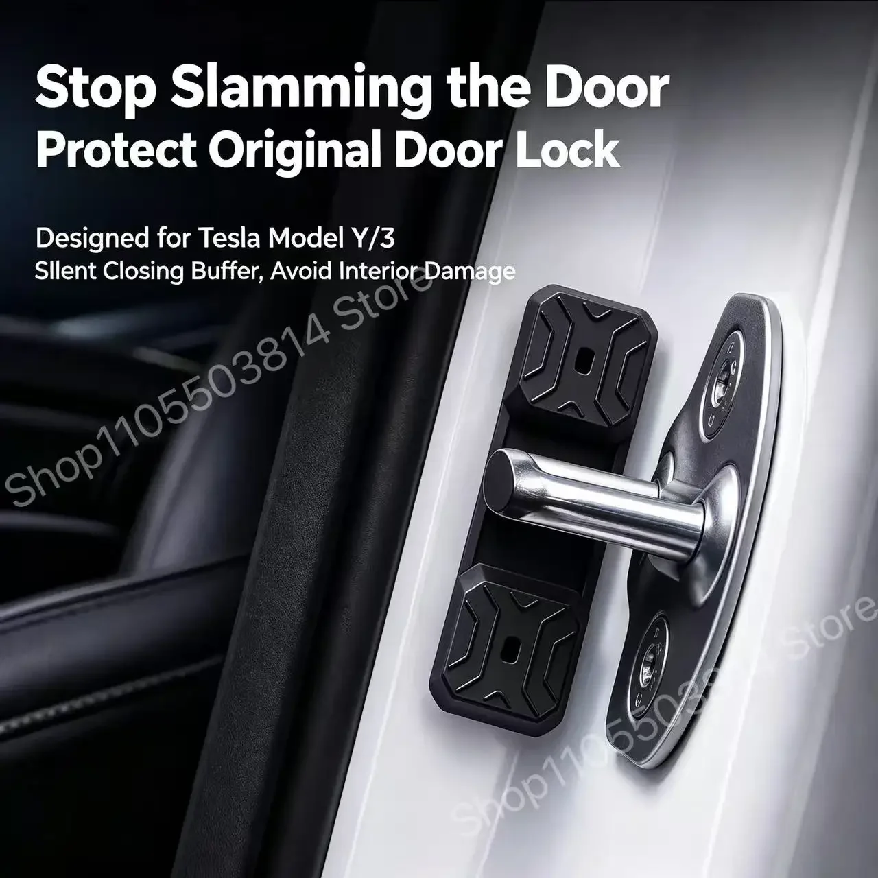 For Toyota Camry NEW Magnetic Silicone Door Lock Dampener Pads Noise Reduction Buffer Shock Absorption Car Interior Accessories