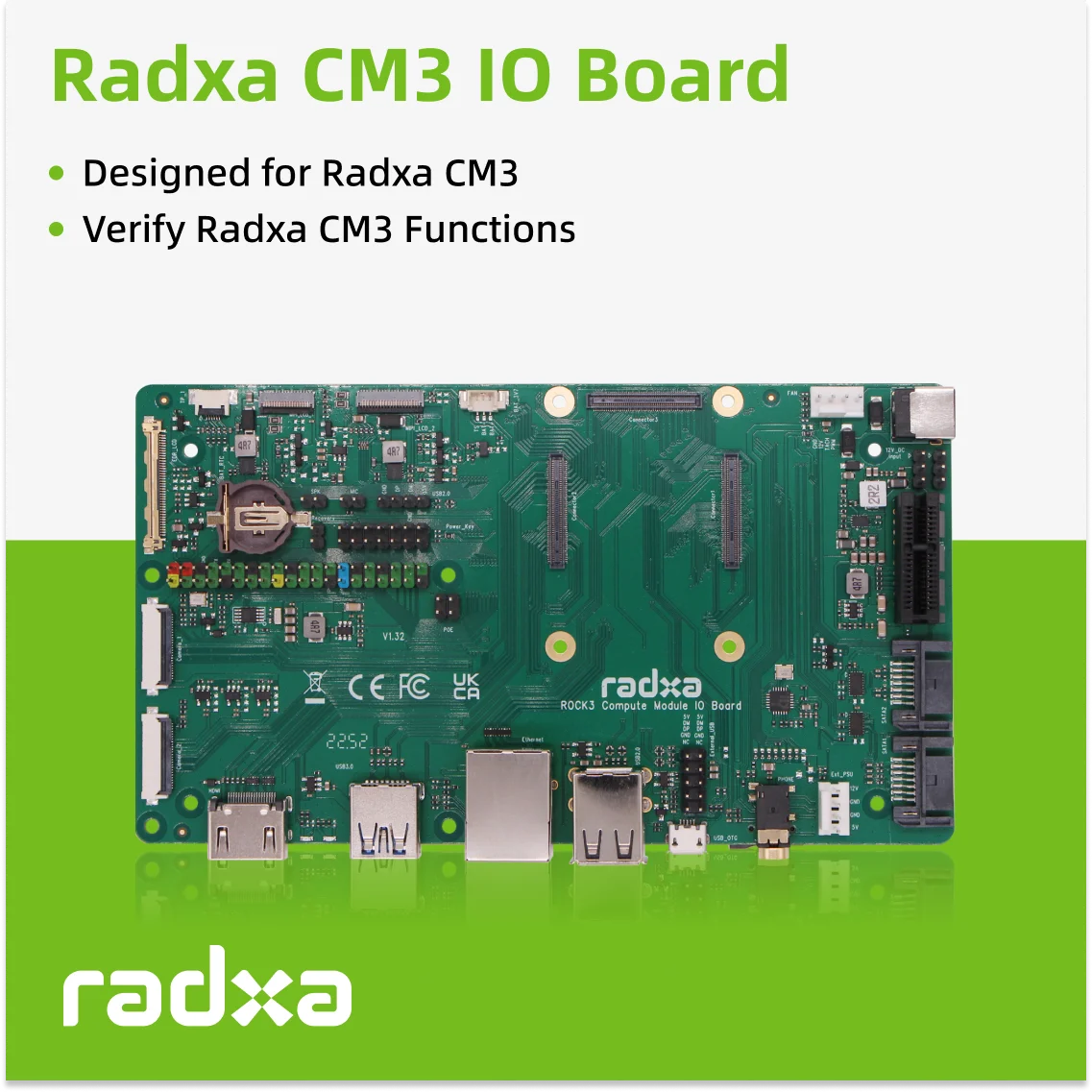 AvaCoreRadxa CM3 IO Board, Verify Radxa CM3 Functions