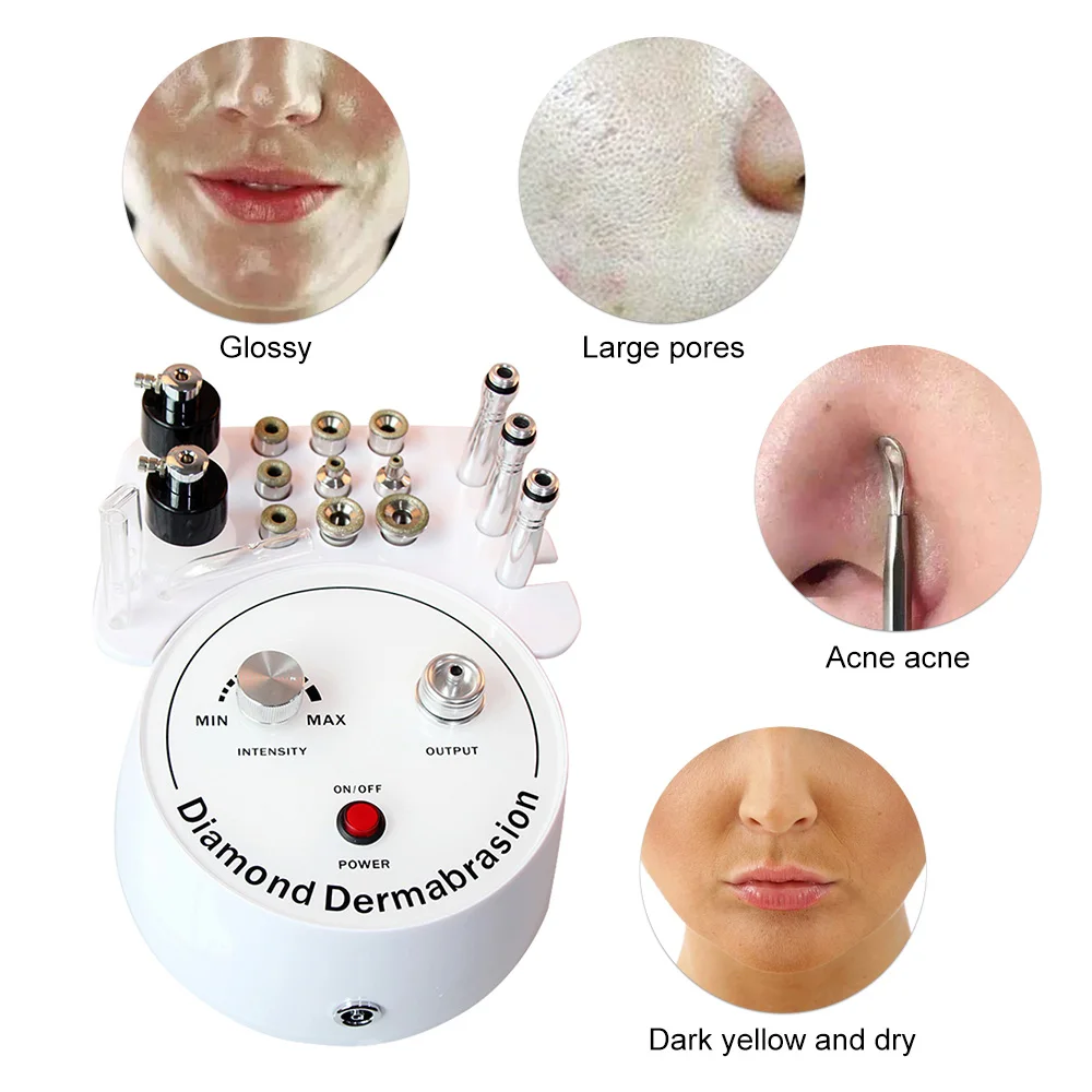 3 In 1 Diamond Microdermabrasion Dermabrasion Machine Water Spray Exfoliation Machine Wrinkle Facial Peeling Beauty Device SPA