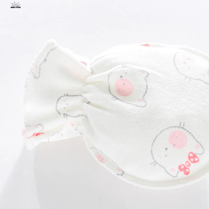 1/5Pairs Newborn Baby Gloves for Newborns 100% Cotton 0-3 Months Infant Anti-Grab Face Anti-Eat Hand Glove Cute Printed Glove