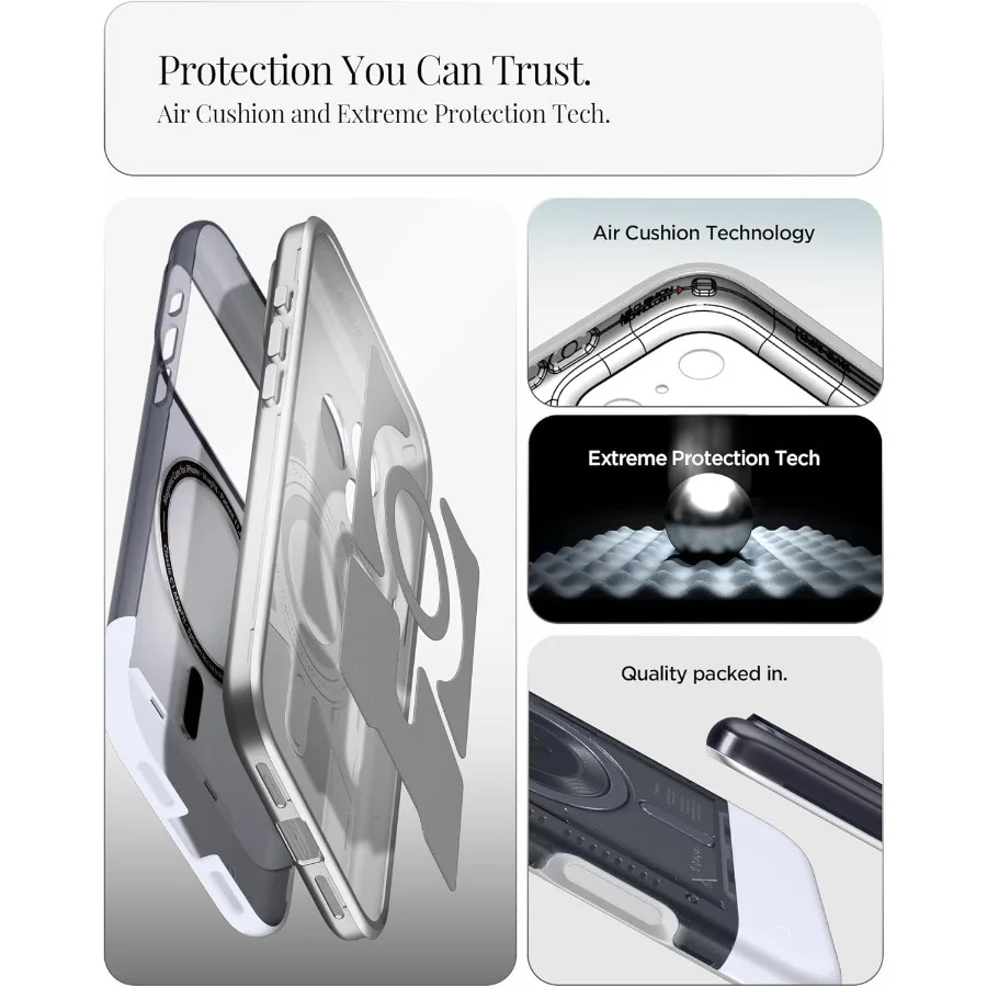 Per iPhone 17 Pro Custodia Classic C1 MagFit con controllo fotocamera coperto in TPU e compatibilità MagSafe