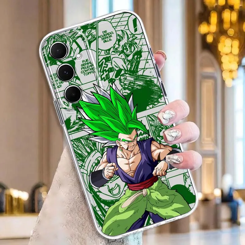 لعبة دراغون بول جوجيتا برولي لسامسونج غالاكسي A73 A72 A71 A55 A54 A53 A52 A51 A33 A25 A22 A15 A14 A05 حافظة هاتف شفافة من البولي يوريثان