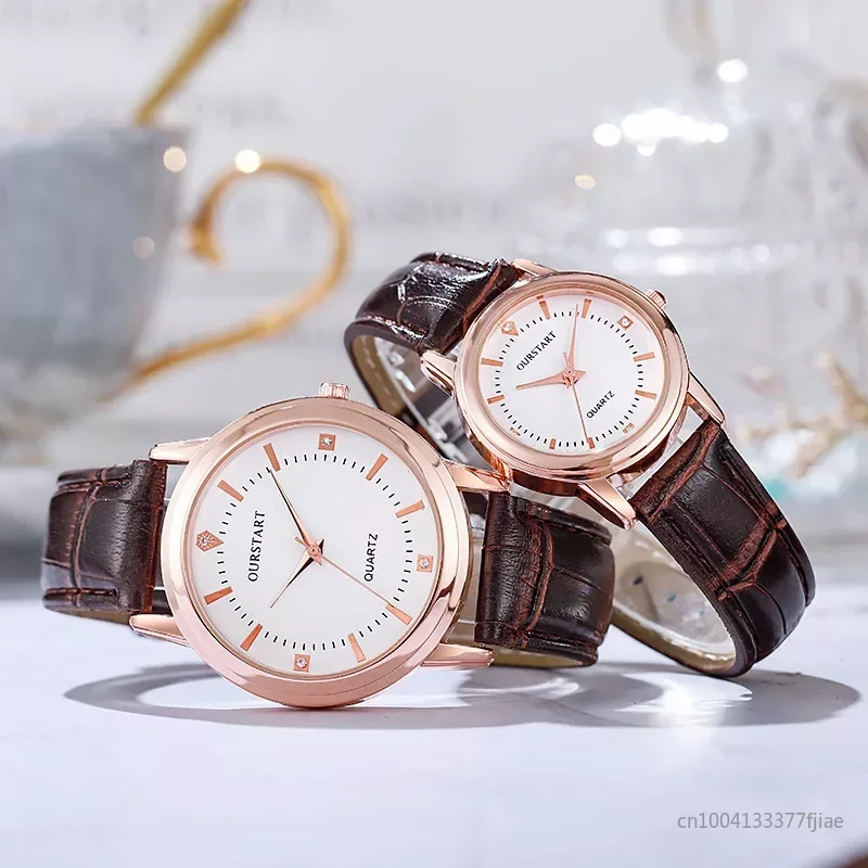 

Fashion Couple Leather Strap Watches Women Quartz Watch Trend Student Watch Luxury Clock Relojes Mujer Relogio Feminino