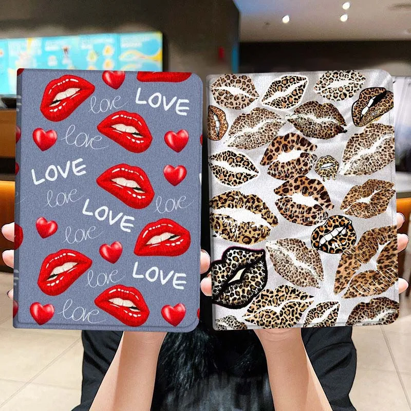 Luxe lip patroon Tablet Case Voor Honor Tab Pad 6 7 8 9X8 V7 V8X9 13X8a X9a Pro 10 Magic GT GT2 10.1 13.3 Inch