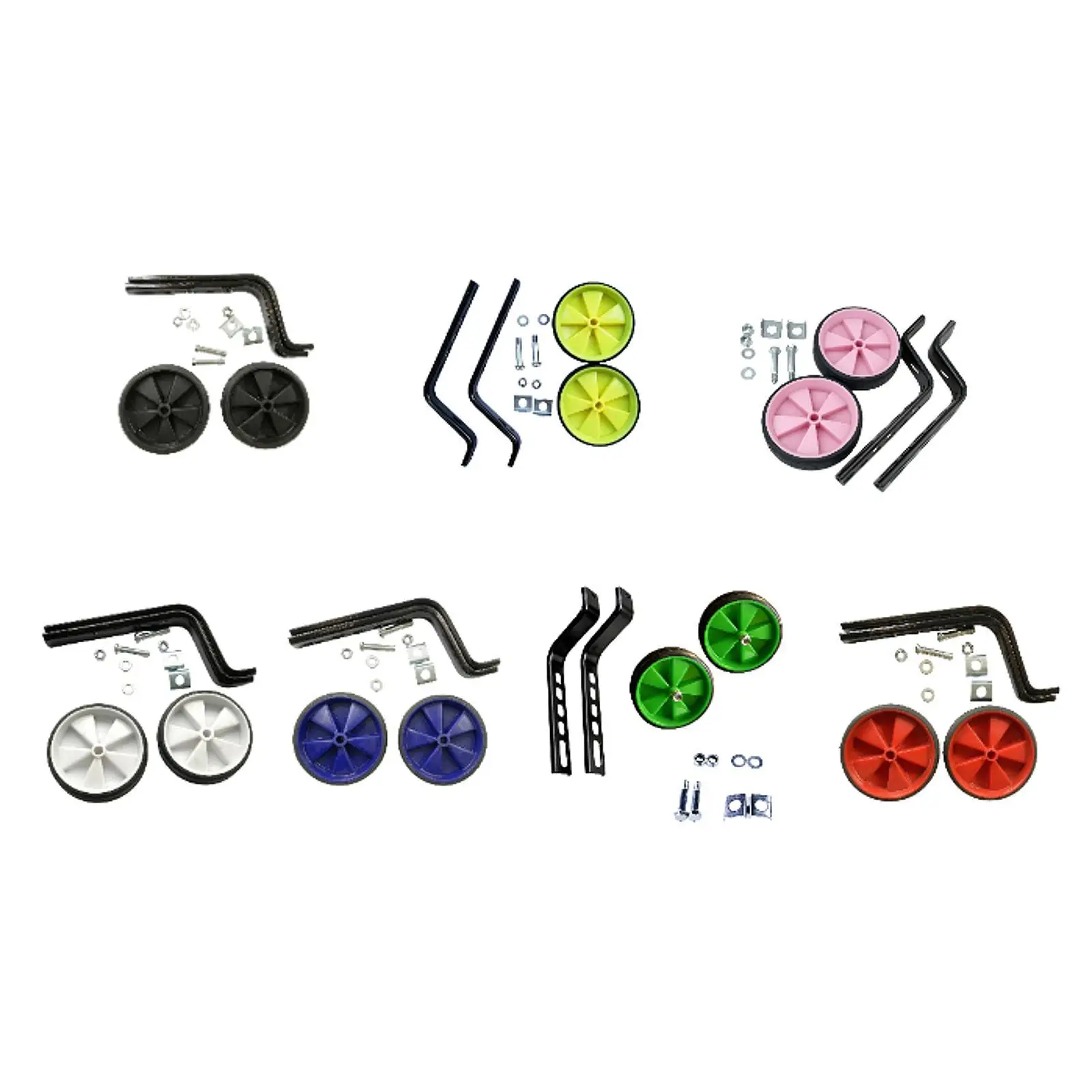 Universal Fit Children Bicycle Side Support Wheels Heavy Duty Learning Set for Bicycles Protection