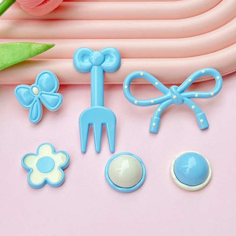 5 قطعة القوس البولكا نقطة الاكريليك DIY مجوهرات اكسسوارات كريم الغراء قضية الهاتف المحمول دبوس الشعر اكسسوارات الشعر مادة مسطحة كاملة #1