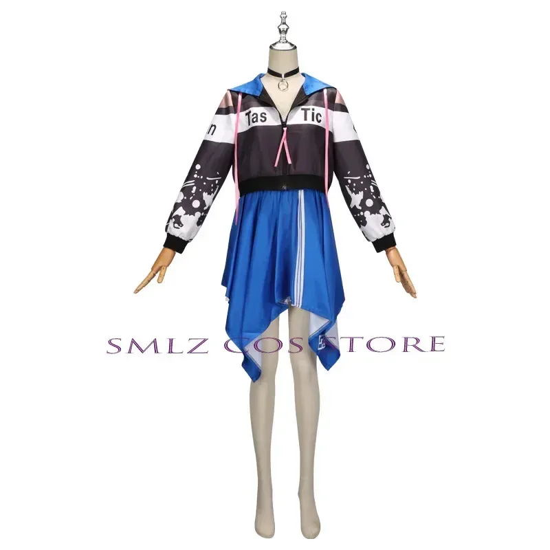 أنيمي مشروع Sekai الملونة المرحلة الفذ زي حية سيئة فرقة تأثيري فستان شعر مستعار مجموعة حفلة الهالوين الزي للنساء