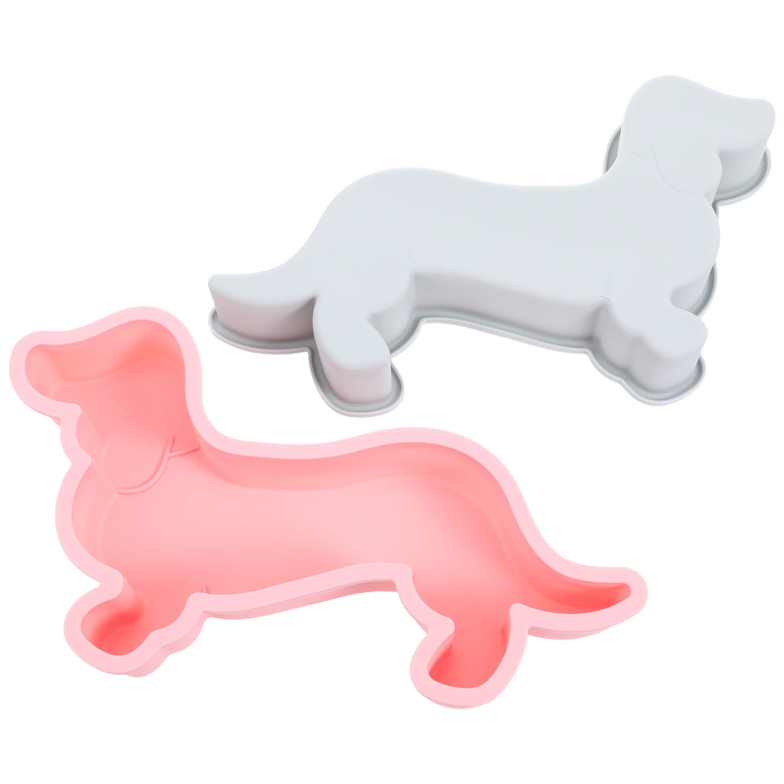 

2Pcs Cute Silicone Cute Chocolate Mold Cake Tools Baking Mold Non-stick Oven Safe Chocolate Cake Tools Lightweight DIY