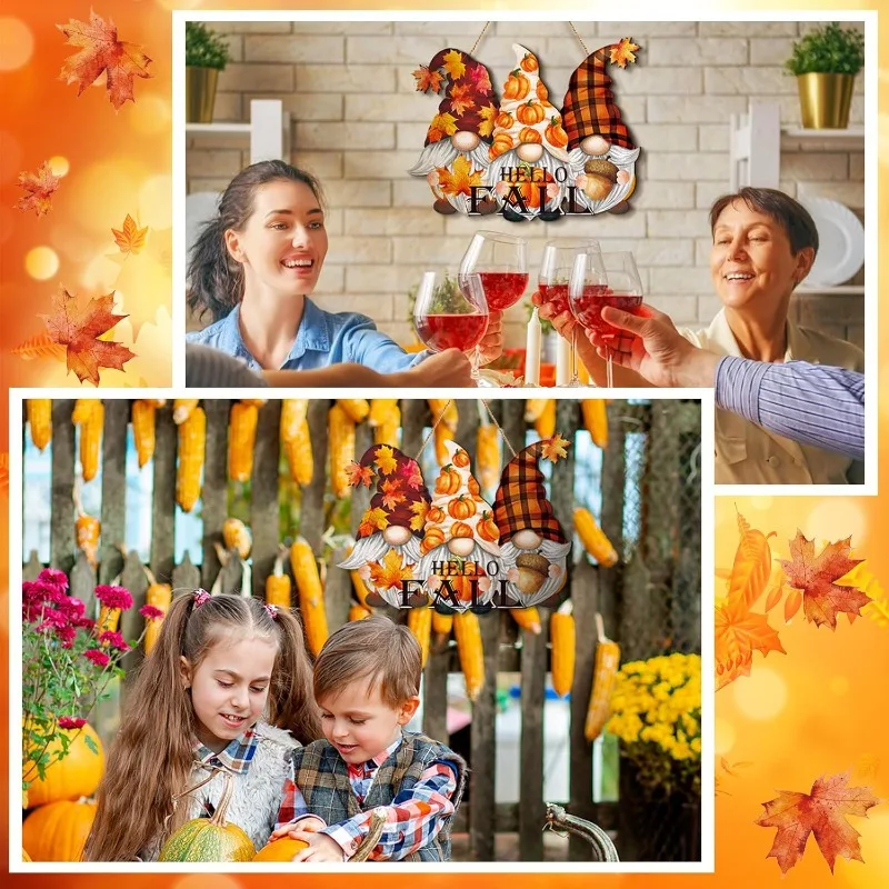 ป้ายประตูต้อนรับคําพังเพยวันขอบคุณพระเจ้า - พวงหรีดไม้ชนบทงานฝีมือพร้อมฟักทองและเชือกสําหรับตกแต่งผนังบ้านไร่ในฤดูใบไม้ร่วง