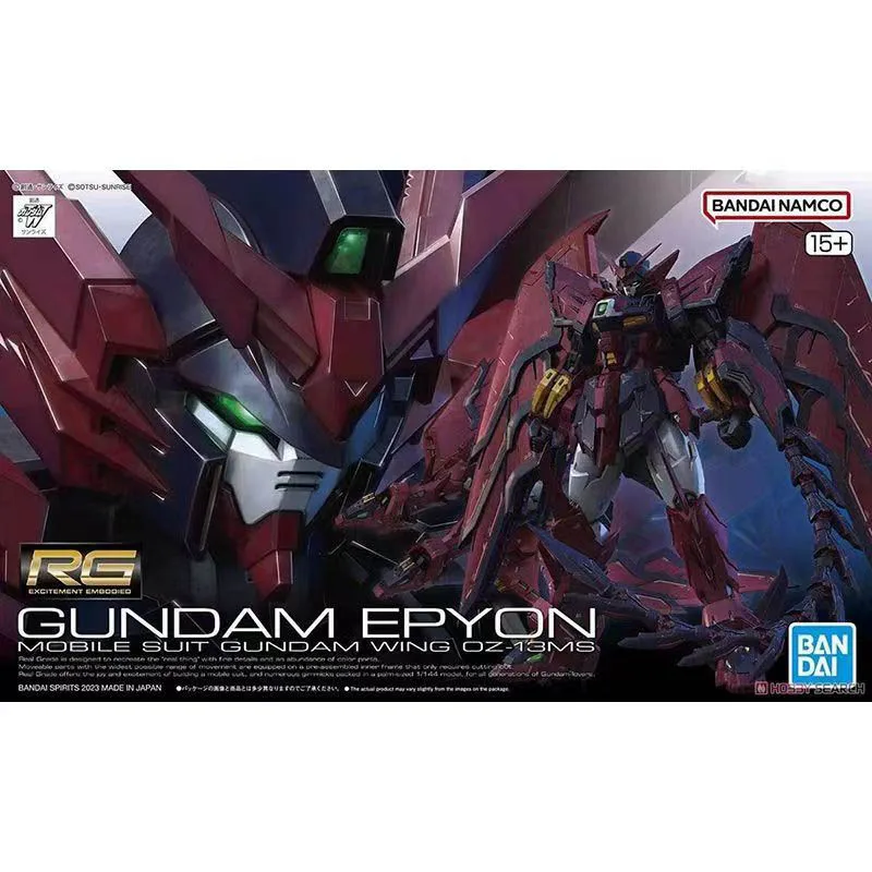 Bandai Gundam RG 1/144 GUNDAM EPYON MOBILE SUIT GUNDAM WING OZ-13MS Action Figures Toy Figure Toys for Children Collectible