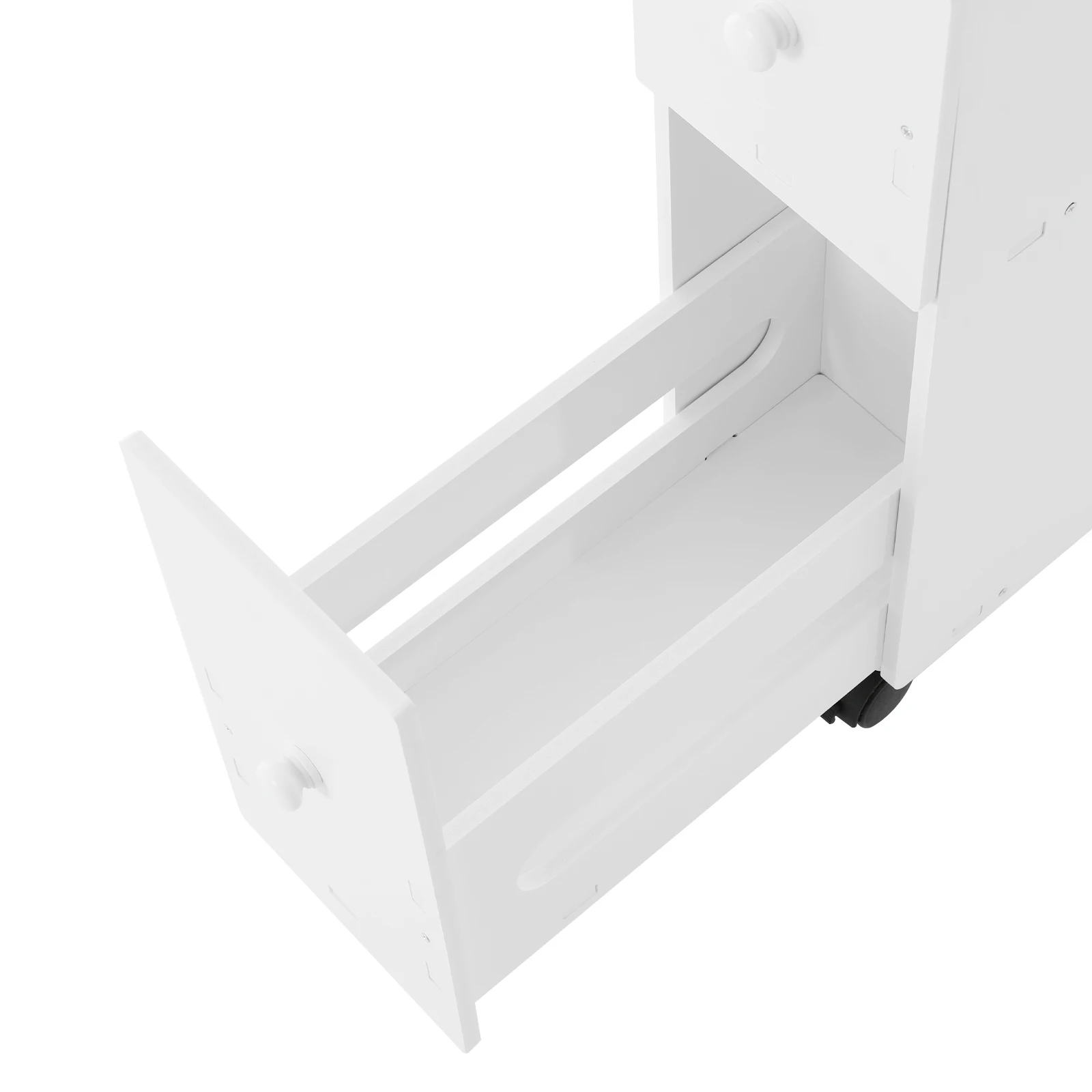 Modern PVC Bathroom Storage Cabinet with Drawers – Narrow Floor Standing Organizer 5