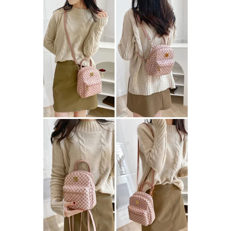 حقيبة ظهر صغيرة وأنيقة، حقيبة سفر يومية خفيفة الوزن وصغيرة الحجم، مناسبة لهدايا نسائية