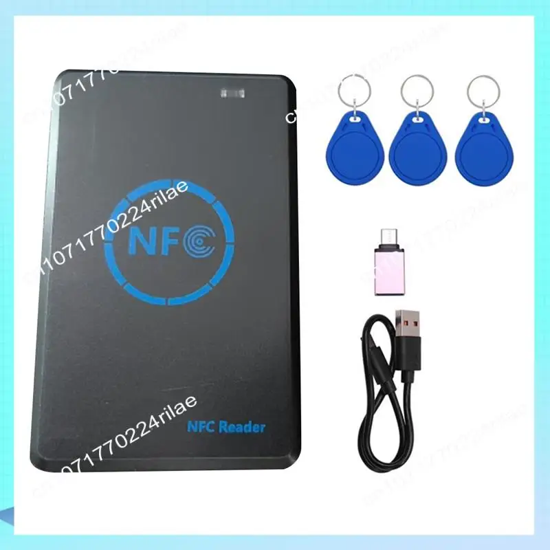 

A17Z 5-полосный NFC смарт-чип/запись + 3XUID брелок 125K 13,56M HID Дубликатор Копировальный аппарат Тег Клон ID IC Копия ключа