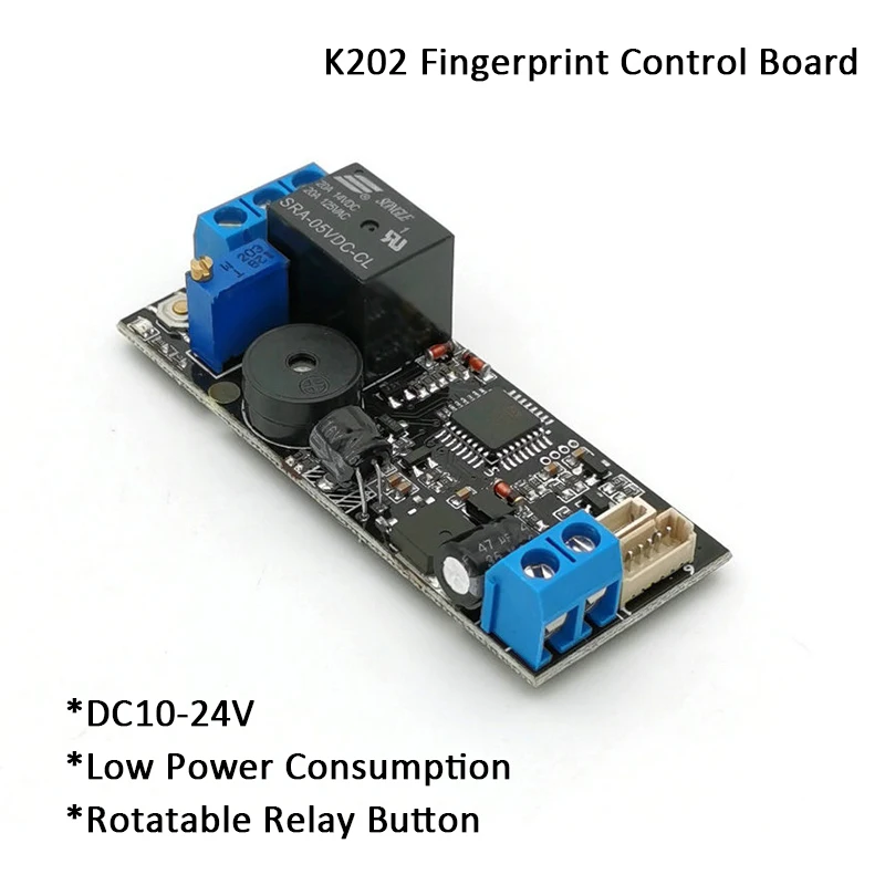 Imagem -03 - Fingerprint Control Board K202 Mais R503 Dc12v Baixo Consumo de Energia Módulo