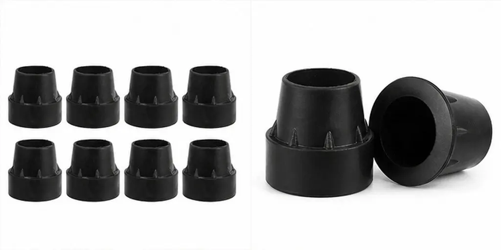 8Pcs Anti Slip Trampoline Rubber Leg Caps Stable Shock Absorbing Replacement Part Covers Stool Legs Pads Indoor Outdoor