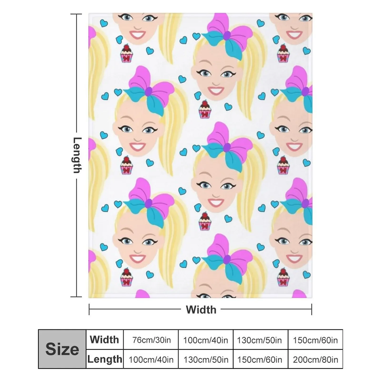 Jojo siwa fan merch, Throw Blanket Warm anime Soft Blankets