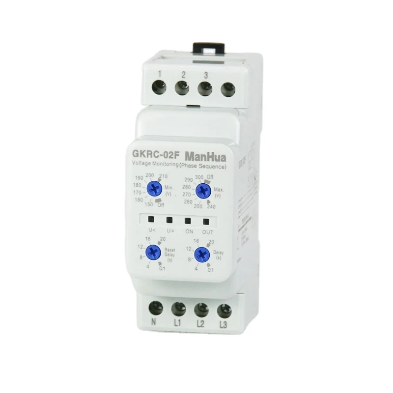 

GKRC-02F Voltage Monitoring Phase Sequence Device Monitor Relay