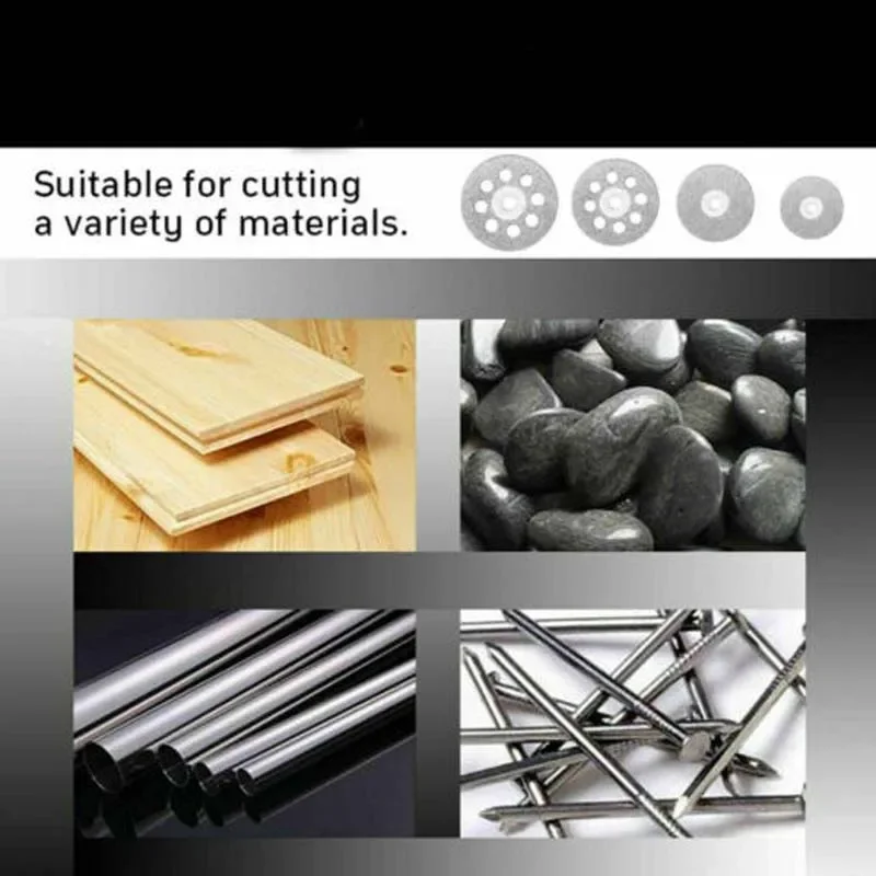 "Conjunto de disco de moagem prateado de 50 peças - adequado para cortar uma variedade de materiais - Roda de corte"