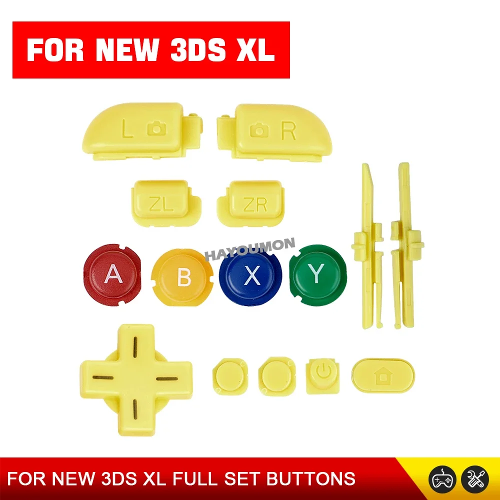 5 Farben ABXY Komplettset für NEW 3DS LL Kreuztasten Richtungspfeiltasten D-Pad Ein/Aus-Tasten für NEW 3DS XL Spielkonsole – Detail 8