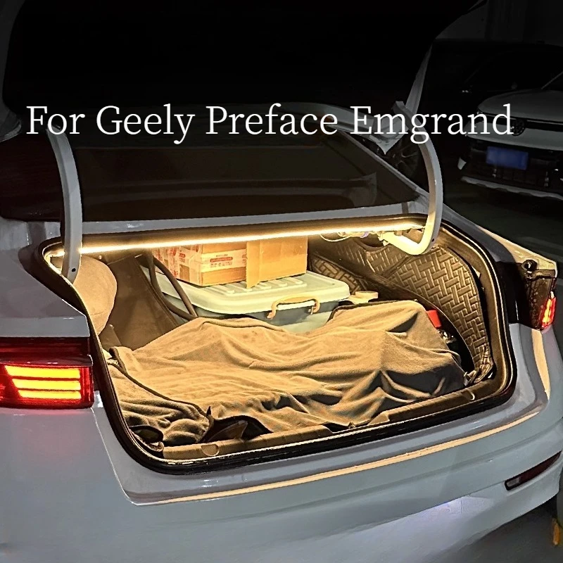Trunk Ambient Light Mod for Geely Preface/Emgrand - Car Interior LED Trunk Lamp Accessory