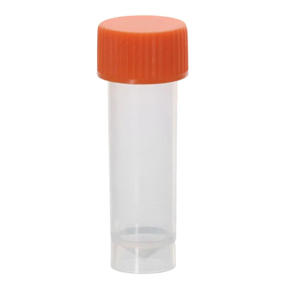 High-quality 5ML Plastic Test Tubes Standable with Lid Graduated Marks clear and Screw Cover for Laboratory 5ML Diameter