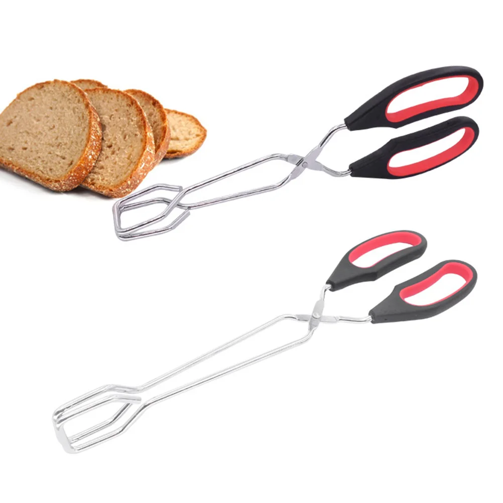 

2 Pcs Grill Barbecue Clip Food Tongs Clips Bbq Multifunction Cooking for Kitchen