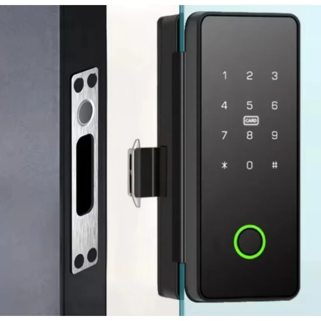 Intelligent Home Digital Electronic Glass Card Fingerprint Password Smart Door