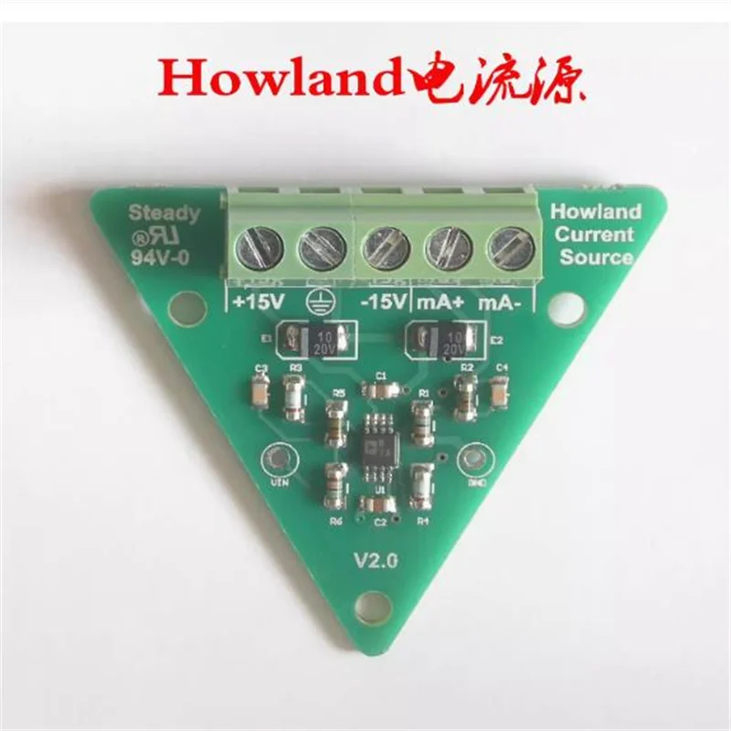 Howland Symmetric Bipolar Current Source circuit board