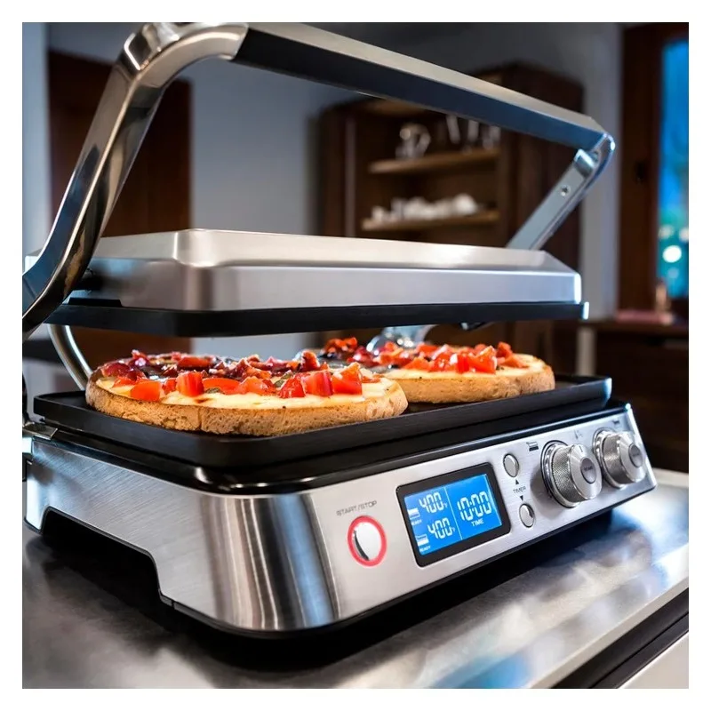 CGH1030D Livenza All-Day Grill, Griddle and Waffle Maker Silver Large